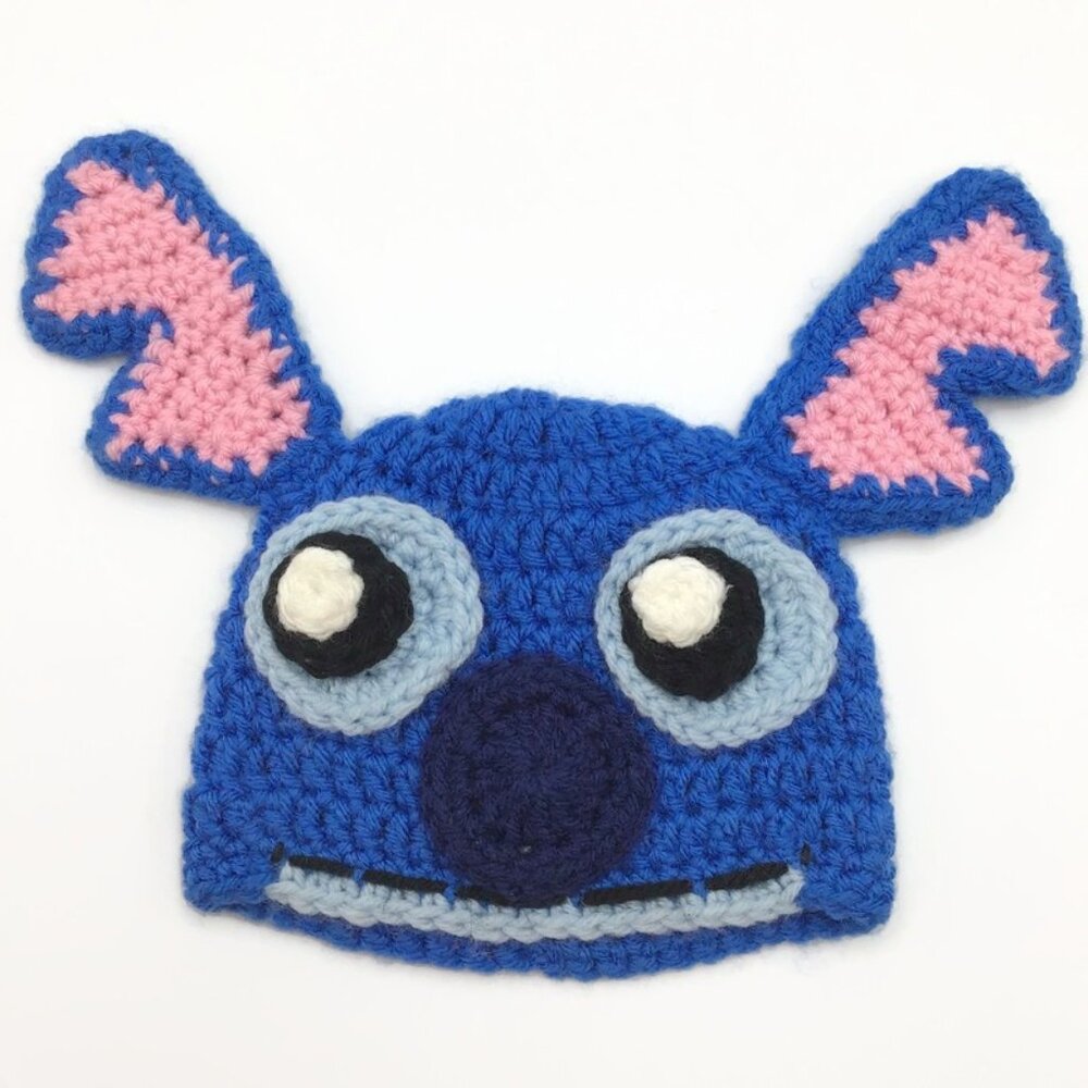 Handmade Crochet Stitch Baby Hat – Lilo & Stitch